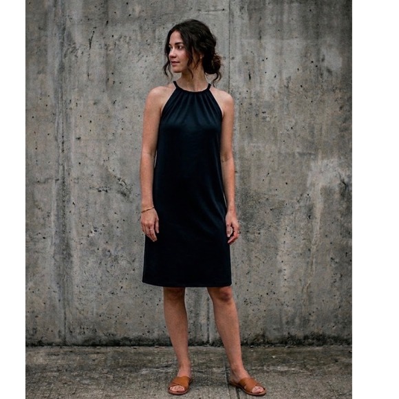 Banana Republic Dresses & Skirts - Banana Republic Black Halter Neck Midi Dress 585981-02 Size 6